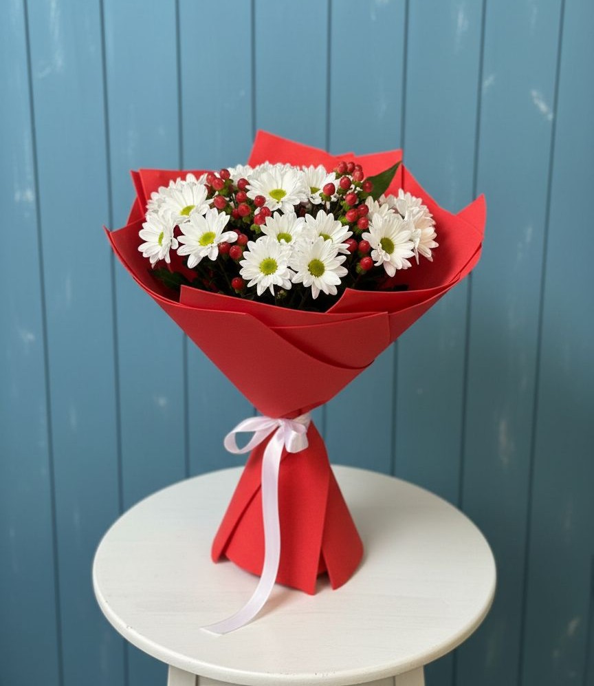 Букет цветов из: Хризантемы в Панковке