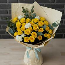 Букет цветов из:  Розы #REPLACE_PRED# Панковке