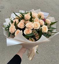 Букет Кремовые розы Латте в Панковке