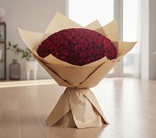 Букет 101 Красная роза #REPLACE_PRED# Панковке