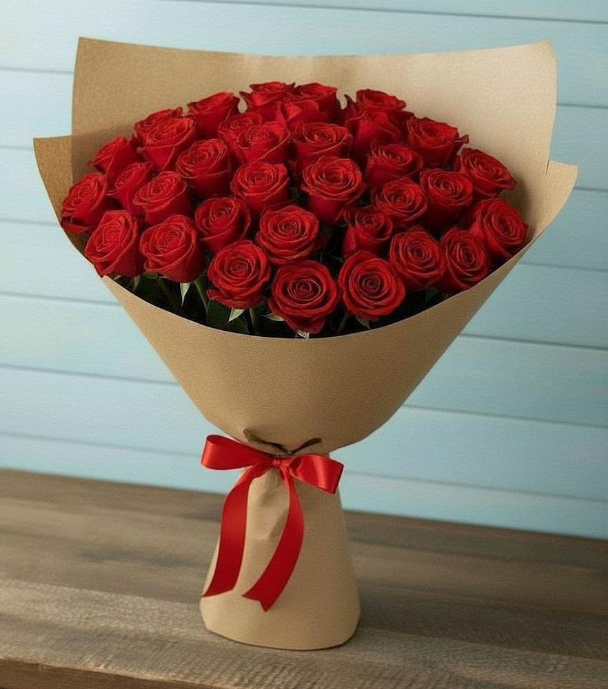 Букет Красные розы Милано в Панковке