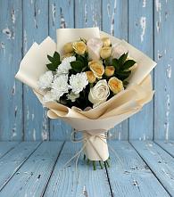 Букет цветов из:  Розы и Хризантемы в Панковке