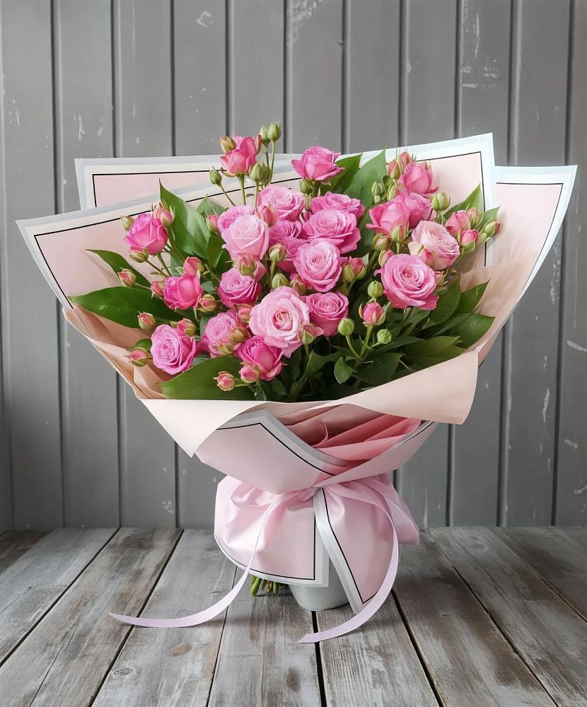 Букет Розовый кустик в Панковке