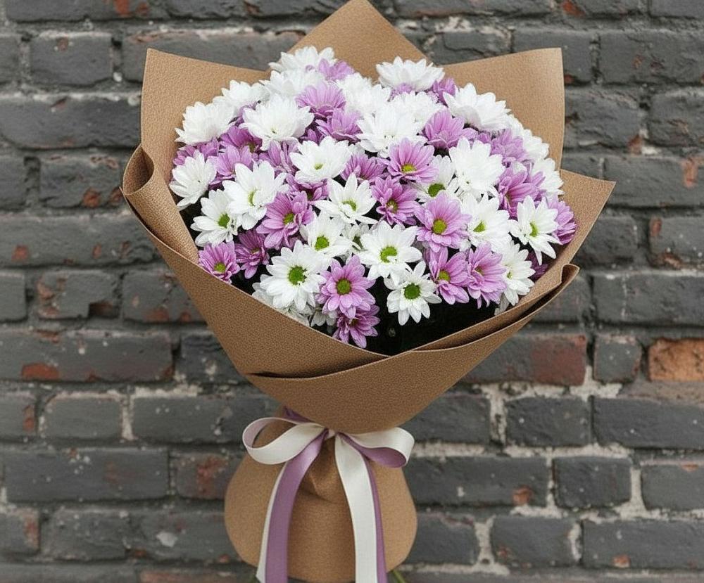Букет цветов из: Хризантемы в Панковке