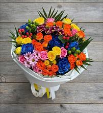 Букет цветов из:  Розы и Хризантемы в Панковке