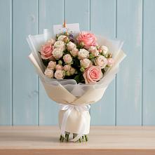 Букет цветов из:  Розы #REPLACE_PRED# Панковке