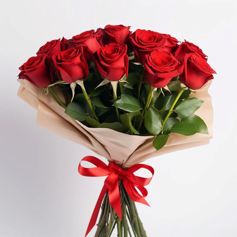 Букет 11 Красных роз Эдлесс Лав в Панковке