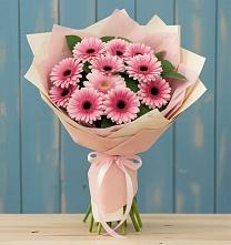 Букет цветов из:  Герберы #REPLACE_PRED# Панковке